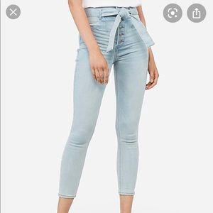 PLUS Express High Waisted Cropped Jeggings